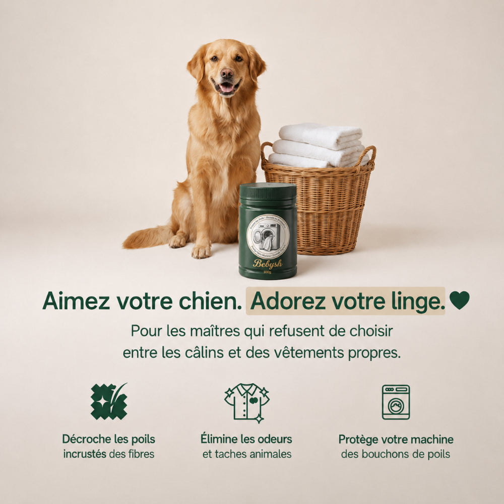 Dissolvant de poils d'animaux Bebysh